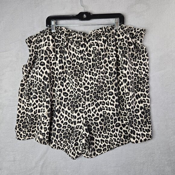 Torrid 4X Animal Print Dressy Shorts Pull-on Pockets Maximalist 14937902 Fun - Picture 1 of 7